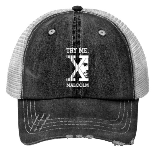 Discover Malcolm X - Malcolm X - Print Trucker Hat