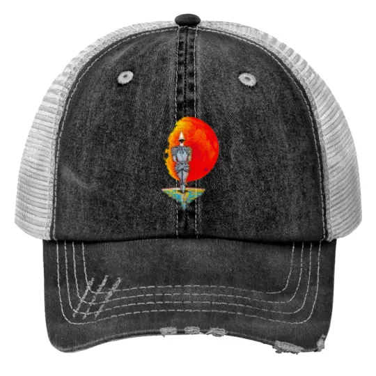 Discover Ziggy Pierrot tribute - Bowie Art - Print Trucker Hats