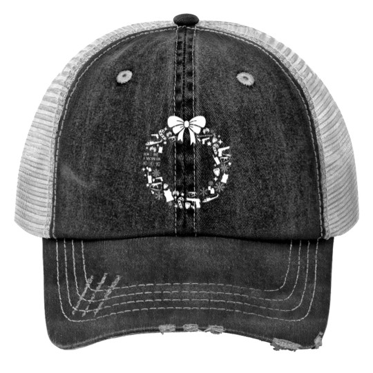 Discover Die Hard Christmas Wreath Pattern - Die Hard - Print Trucker Hats