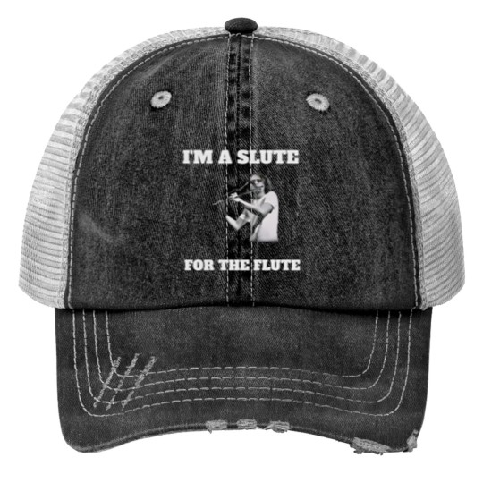 Discover King Gizzard and the Lizard Wizard Print Trucker Hats: I'm a Slute for the Flute