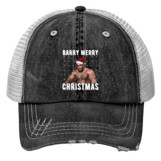 Discover Barry Merry Christmas Print Trucker Hats