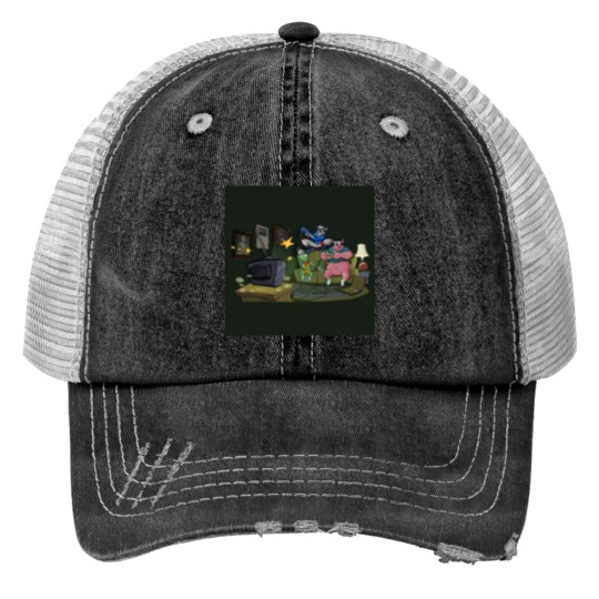 Discover Sly Cooper Print Trucker Hats