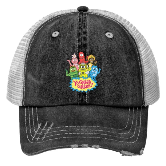 Discover yo gabba gabba characters  | Active Print Trucker Hats