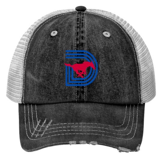 Discover SMU Triple D Logo Print Trucker Hats