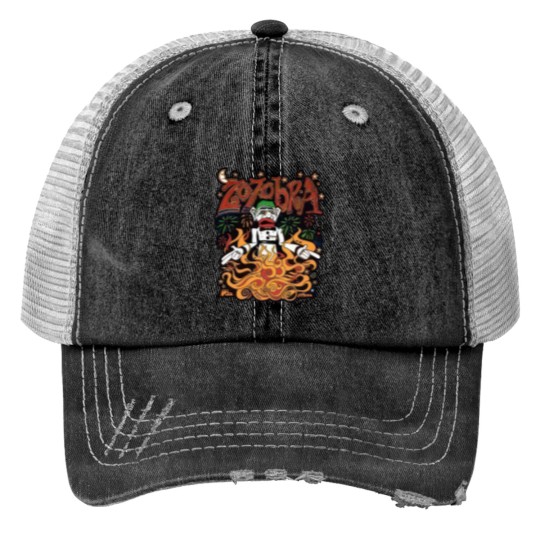 Discover Zozobra Print Trucker Hats