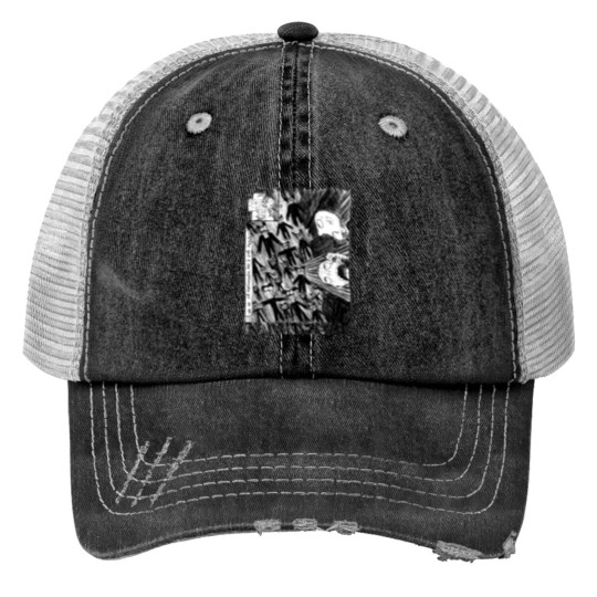 Discover Radiohead Scribble Grey Print Trucker Hats, A Rock Off  Print Trucker Hats
