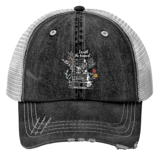 Discover im with the banned books Print Trucker Hats, Im with the banned, Book Gift Print Trucker Hats