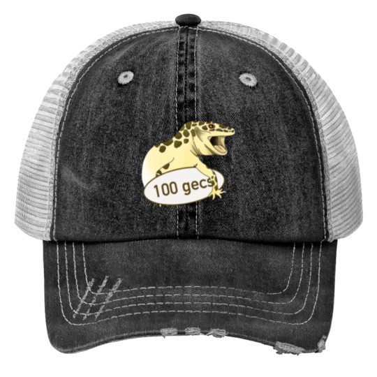 Discover 100 Gecs Gecko Print Trucker Hats