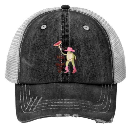 Discover You're a cowboy like me Print Trucker Hats, Cowboy Frog Meme