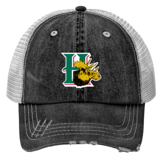 Discover Halifax Mooseheads Print Trucker Hats