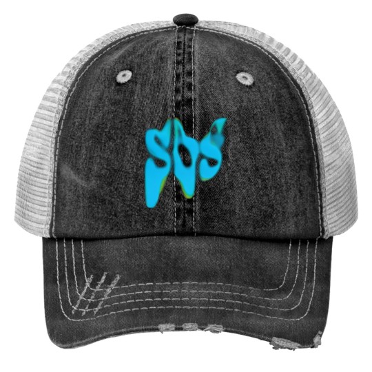 Discover S.Z.A SOS Text Print Trucker Hat