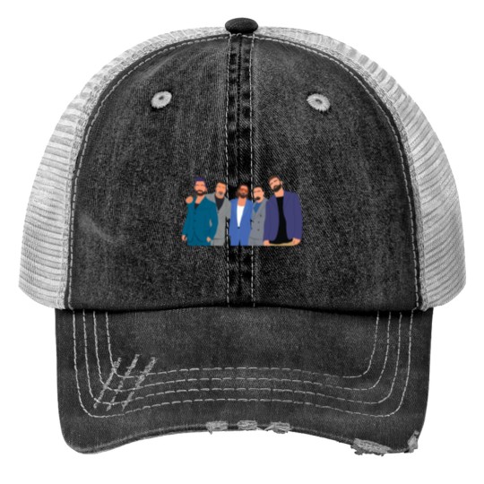 Discover NSYNC 90s boyband fan JC Chasez, Lance Bass, Justin Timberlake Classic Print Trucker Hats