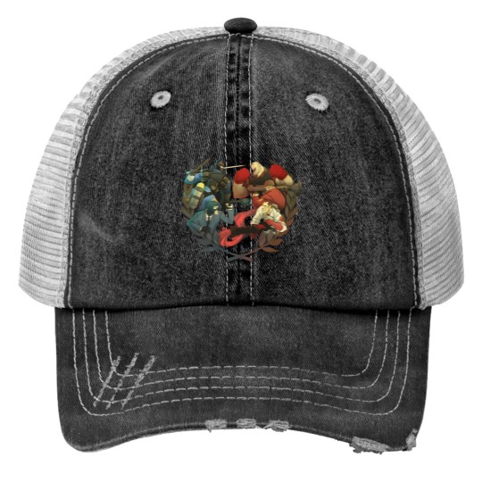 Discover Team Fortress Print Trucker Hats