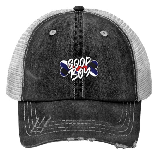 Discover Good Boy Print Trucker Hats