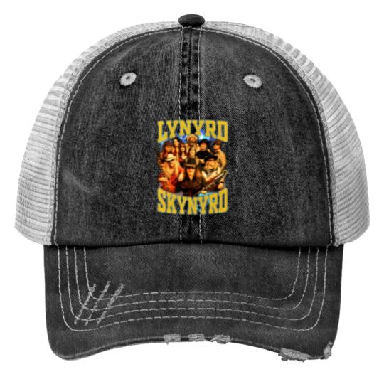 Discover Lynyrd Skynyrd Tour 2023 Print Trucker Hats, The Sharp Dressed Simple Man Tour 2023 Print Trucker Hats
