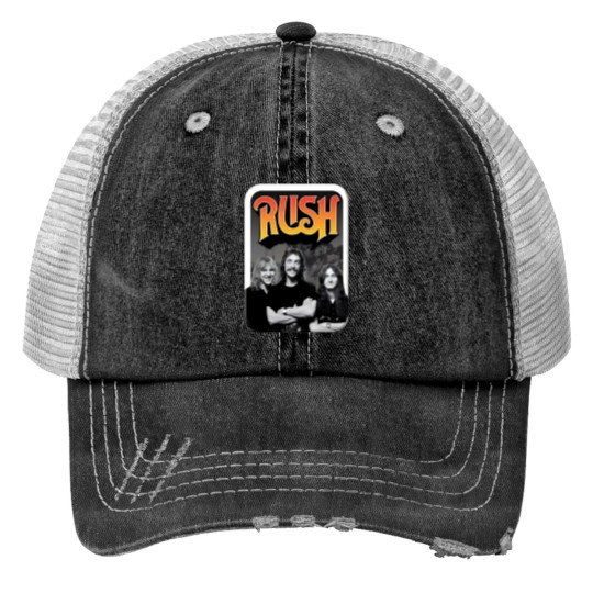 Discover Rush Print Trucker Hats Rock Concert Print Trucker Hats Band Logo Anniversary