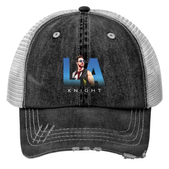Discover LA KNIGHT Print Trucker Hats LA Knight Wrestling Print Trucker Hats