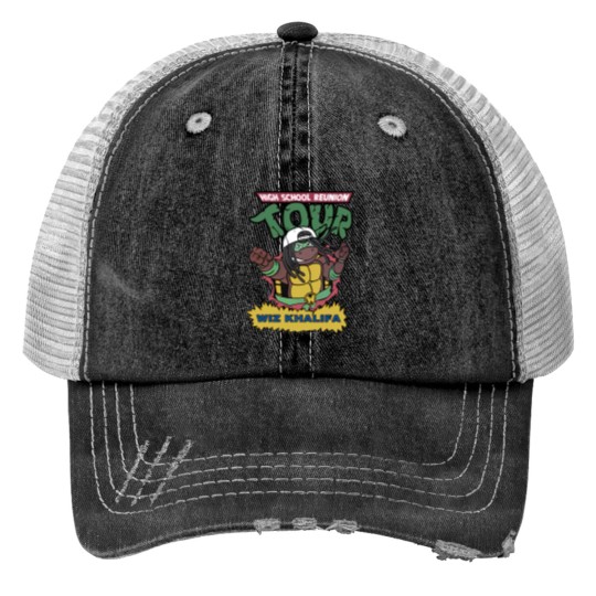 Discover Original Snoop Dogg Wiz Khalifa High School Reunion Tour Print Trucker Hats