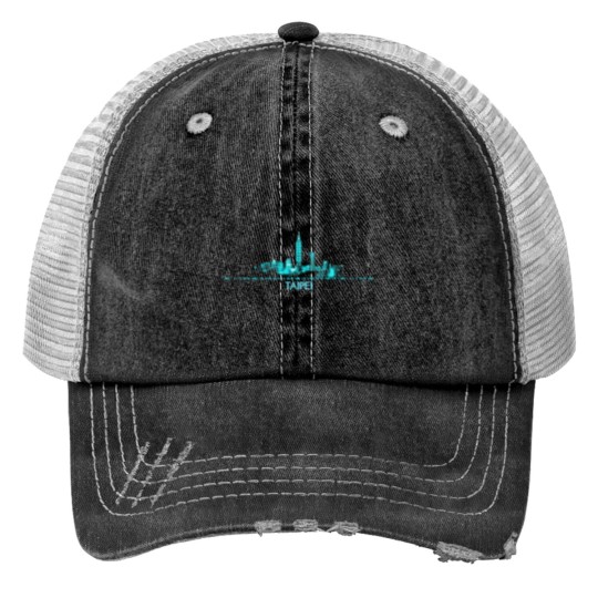 Discover Taipei Skyline - Taipei Skyline - Print Trucker Hats
