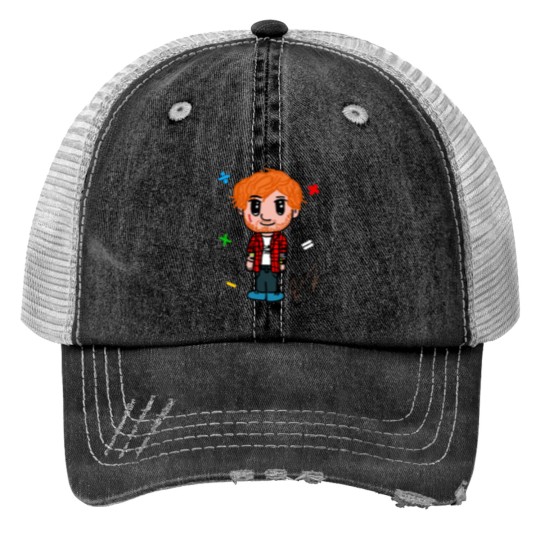 Discover Funny Sheeran Print Trucker Hat