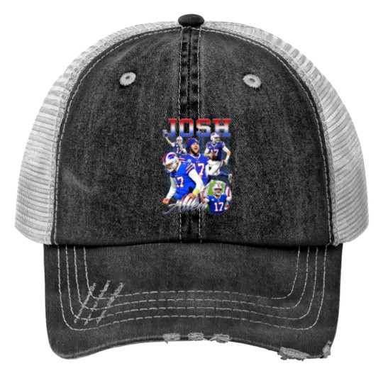 Discover Josh Allen Oh My Josh Print Trucker Hat