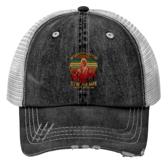 Discover New Ric Flair Woooo To Be The Man You Gotta Beat Short Print Trucker Hats