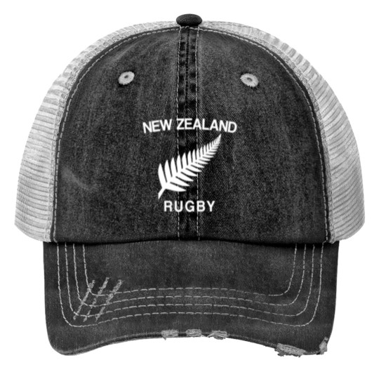 Discover New Zealand Rugby Print Trucker Hats