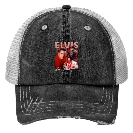Discover Elvis Presley Print Trucker Hat Merchandise