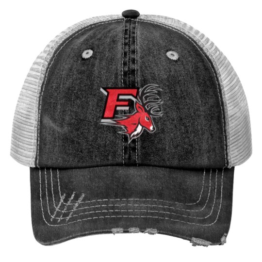 Discover Fairfield University Stags Logo Solo Glitter Print Trucker Hats