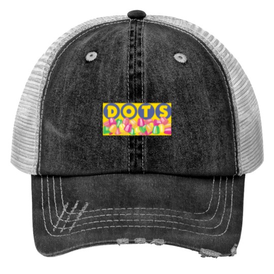 Discover Dots Candy Gumdrops Print Trucker Hats