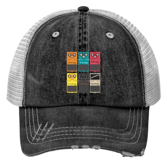 Discover Guitar Effects Pedal (Pedal Board) - Musical Instrument - Print Trucker Hats