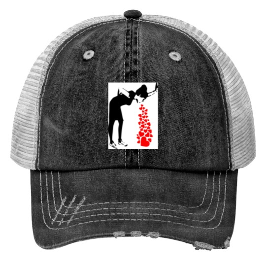 Discover Lovesick Street Art By Banksy - Street Art Work Graffiti - Artwork Design For Women Men Kids Poste Print Trucker Hats