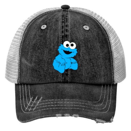 Discover Baby Cookie Monster Print Trucker Hats