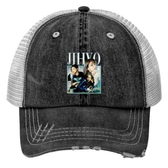 Discover Jihyo Kpop Print Trucker Hats, Zone Album Print Trucker Hats