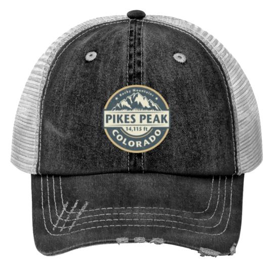Discover Pikes Peak Colorado Print Trucker Hats