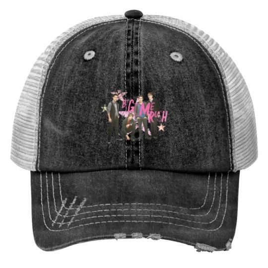 Discover Big Time Rush Star Print Trucker Hats - Vintage Tour Design