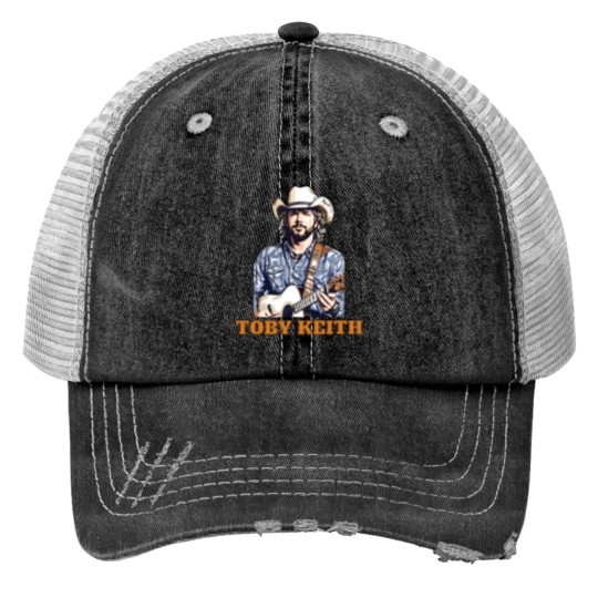 Discover American Country Music Singer Toby Keith Print Trucker Hats
