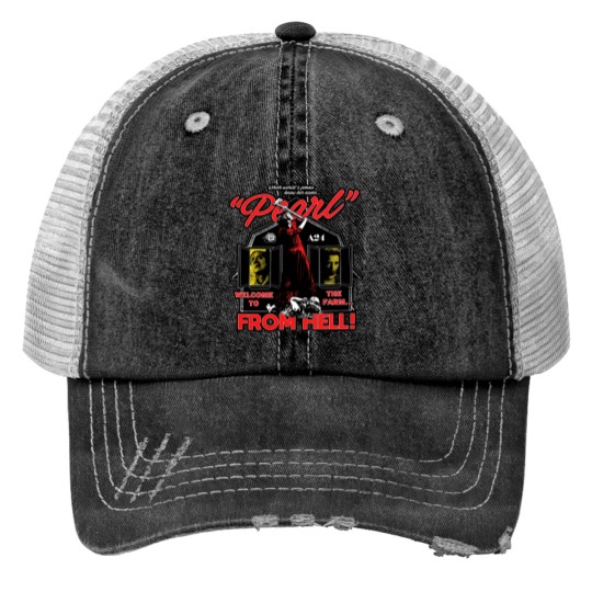 Discover Pearl Welcome To The Farm From Hell Print Trucker Hats, Pearl Horror A24 Movie