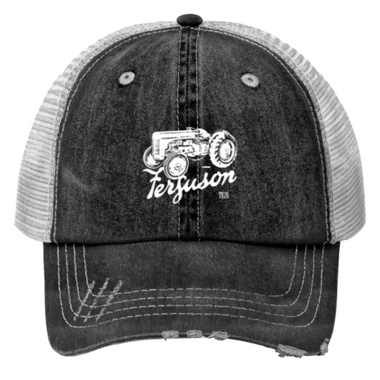 Discover Classic Ferguson Te20 Script and Illustration Print Trucker Hats