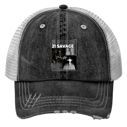 Discover Vintage 21 Savage Print Trucker Hats | 21 Savage Merch