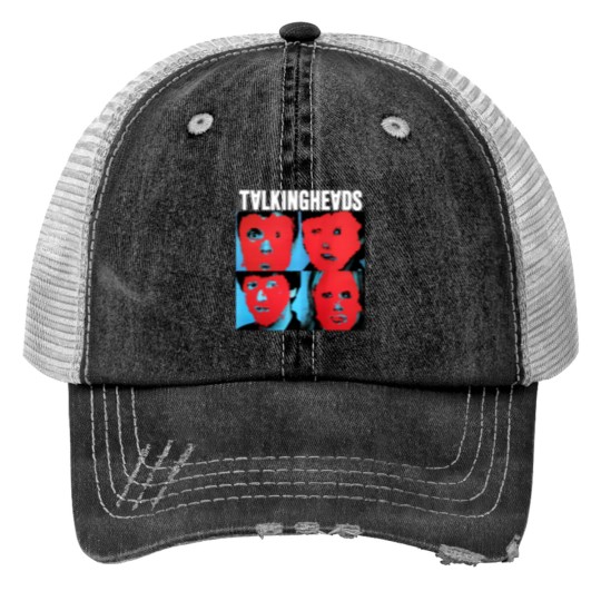 Discover Talking Heads Print Trucker Hats post punk new wave punk