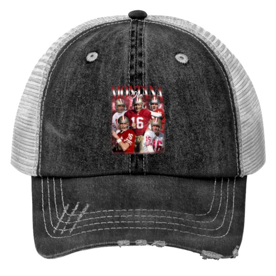 Discover Vintage Joe Montana Print Trucker Hat