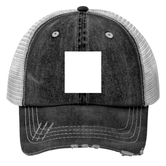 Discover White Standard Poodle Silhouette - Standard Poodle - Print Trucker Hats