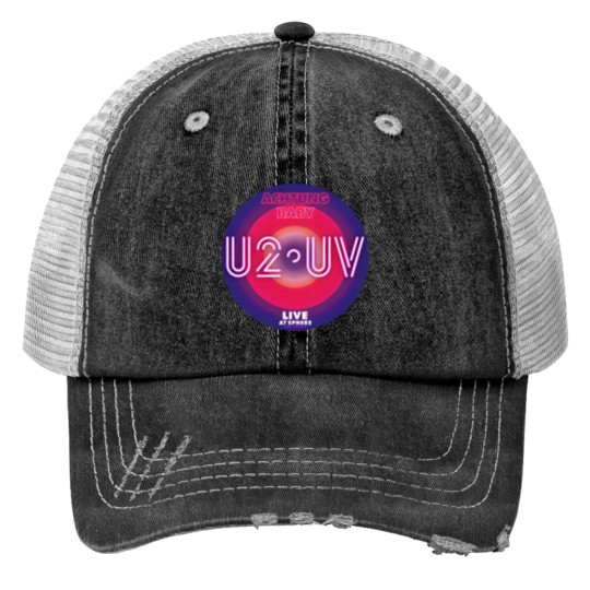Discover U2 Las Vegas Print Trucker Hats,U2 Ultraviolet Sphere 2023,U2 UV logo,U2 Live at Sphere