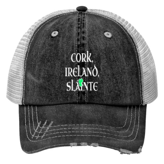 Discover County Cork Ireland Print Trucker Hats Funny Gift for Corkoni Print Trucker Hats