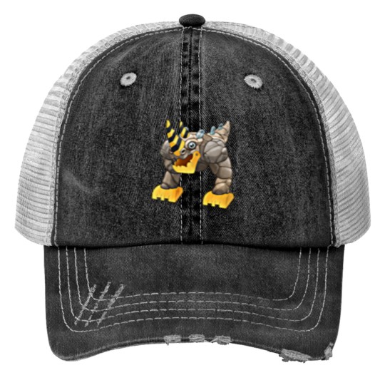 Discover My Singing Monsters character T-Rox Print Trucker Hats