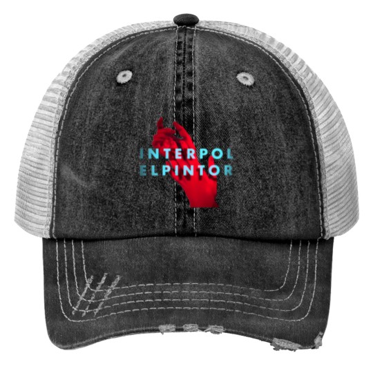 Discover Interpol El Pintor Album Indie Logo Print Trucker Hats