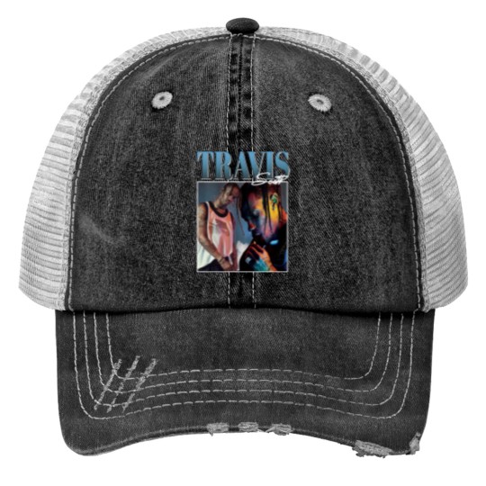Discover Travis - Printed Print Trucker Hats