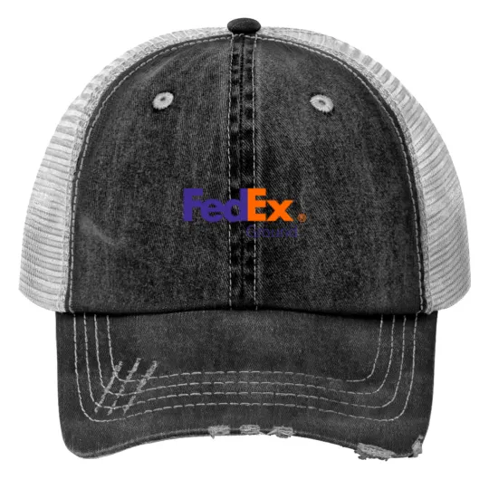 Discover FedEx Ground Delivery Logo Print Trucker Hats