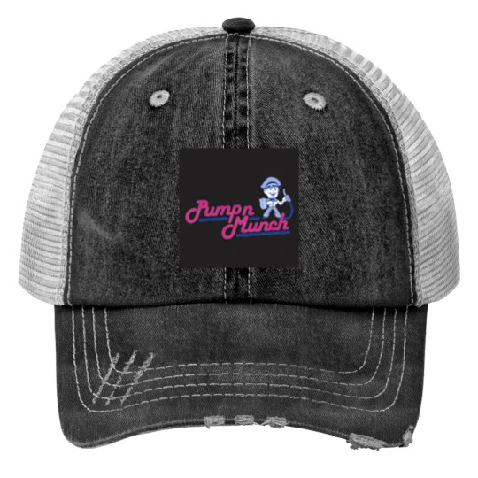 Discover Pump N Munch Print Trucker Hats